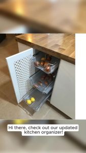 Condiments Kitchen Organizer / Heavy Duty 304 Stainless Kitchen Pull out Rack / Frame 304 stainless