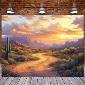 Beautiful Desert Sunset Cacti Scene Jigsaw Puzzle 500/1000/1200/2000PCS Mindful Game Stress Relief Decor Gift