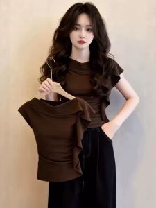 Slimming Waist Design Plus Size T-Shirt