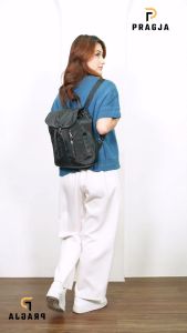 PRAJA Tas Ransel perempuan korea style Pria Punggung Kantor Kerja Sekolah Kuliah Outdoor Trendy