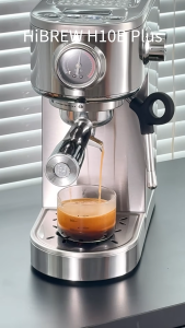 Máy pha cà phê espresso HiBREW H10B Plus làm Cappuccino Latte 20Bar màn hình LED - Công suất 1350W (BH 1 NĂM)