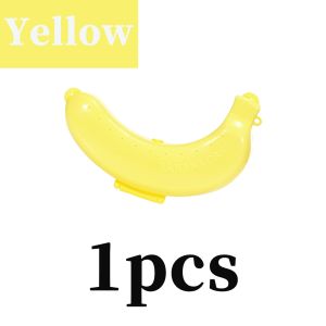 1-3pcs Banana Save Case Box Portable Flexible Keep Fresh Travel Outdoor Picnic Banana Shape Creative Plastic Fruit Storage Case