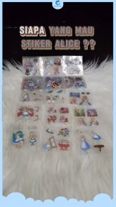 STICKER NONO ALICE IN WONDERLAND [ECER] WATERPROOF / 1 LEMBAR STIKER