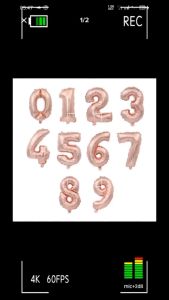 BALON POIL HURUF WARNA HITAM UKURAN 40CM