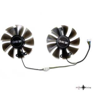 พัดลมการ์ดจอ GALAX GeForce GTX 1060  960 950 exoc GA91S2H graphics card fan 4-pin