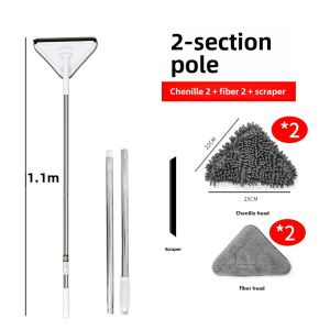 2024 New Arrival Double-Sided Wipe Glass Brush Fantastic Window Cleaning Tool Mop Window For Home Universal Window High-Rise Telescopic Rod