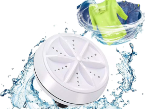 Ultrasonic Portable Washer Mini Turbo Washing Machine USB Powered for Travel Home Apartment RV Laundry