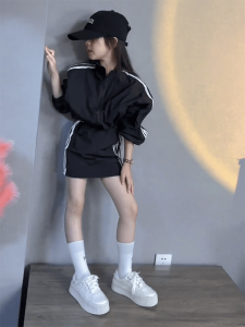 Girls Summer Thin Long Sleeve Sun Protection Suit Set Two Pieces Childrens Outerwear Anti-Uv Clothes for Big Kids And Tweens