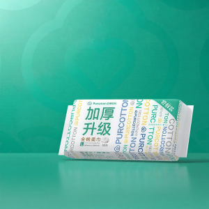 Purcotton | Thick and Large Cotton Facial Towelettes