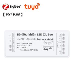 Công Tắc Đèn LED Thông Minh Zigbee 3.0 Điều Khiển Cuộc Sống Thông Minh Điều Chỉnh Độ Sáng CCT RGB RGBW RGBCCT Điều Khiển Thông Minh WiFi 5-24V Tương Thích Với Tuya
