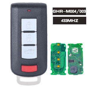 KEYECU Keyless Go GHR-M004 GHR-M003 Smart Remote Key for Mitsubishi Pajero Sport L200 Montero Fob