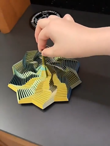 3D Printing Stress Relief Radish Tower Illusory Folded Radish Toy Educational Toy Kids Gift 解压玩具