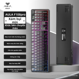 AULA | Bàn Phím Cơ Không Dây Bluetooth Có Thể Tùy Chỉnh Ba Chế Độ