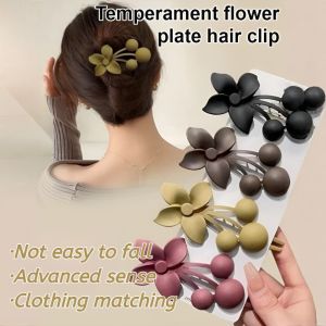[Elegant and Versatile] Flower Duckbill Hair Clip Korean Style Floral Versatile Hairpin Hair Accessory For Outdoor Commuting
