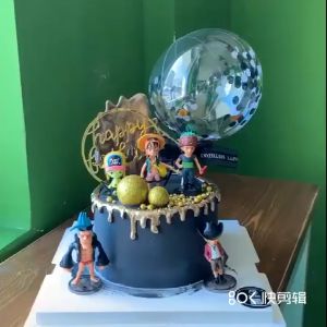 One Piece Cake Luffy Chopper Topper Cake Decoration Birthday Topper Decoration 路飞 海贼王 航海王 蛋糕装饰