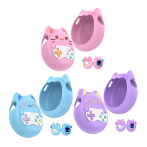Silicone Cover Liquid Silicone Cute Protective Cover Fall Resistant Non-Slip for Tamagotchi Paradise Games Accessories