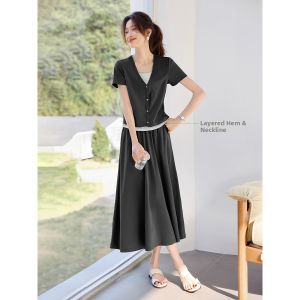 MOHANYIMEI | Autumn New Design Sense Womens Leisure T-Shirt and Skirt Set