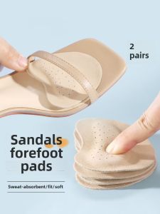 Anti-Slip Sweat Absorbent Shoe Insoles Half Size Slippers Sandals Self Adhesive Womens Forefoot Pads Comfortable Footwear