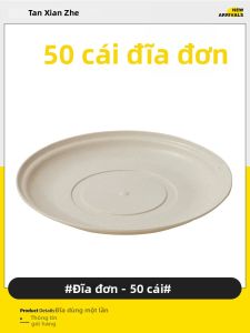 TanXianZhe | Bộ Dụng Cụ Ăn Nhanh Tiêu Dùng Một Lần Cho Dã Ngoại và Nướng BBQ