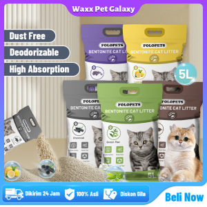 10 Liter Pasir Kucing Gumpal Wangi Bentonite Cat litter Cat Litter Sand Anti Bakteri
