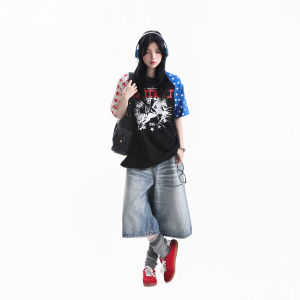 zuocisankon | Áo Thun Oversized In Hình Sao