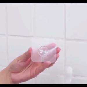 Magic Hook Transparent Wall Heavy Hanging Adhesive Stainless Steel Kitchen Without Nails Strong Sticky Sucker (1 pcs)