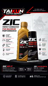 ZIC M9 10w-40 FULLY SYNTHETIC 1L & 800ML WITH FREE ZIC GEAR OIL