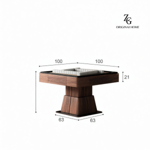 Multifunctional Automatic Adjustable Solid Wood Mahjong Table