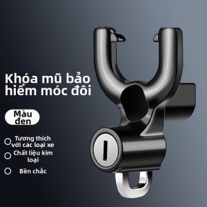 TOOKTRO | Khóa Bảo Vệ Mũ Bảo Hiểm Mô Tô Dành Cho Mũ Nửa Đầu hoặc Toàn Đầu móc phía trước