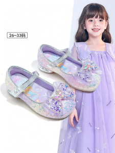Barbie | Soft Bottom Crystal Embellished Little Heel Girls Princess Shoes