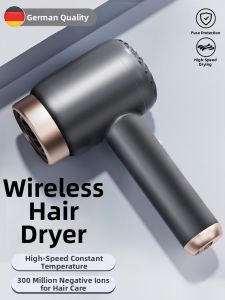 HUALUOLAN | Wireless Portable High Power Negative Ion Hair Care Hair Dryer