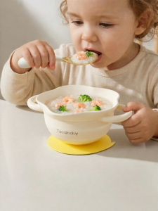 Taoqibaby | Infant Self-feeding Suction Plate Silicone Bowl
