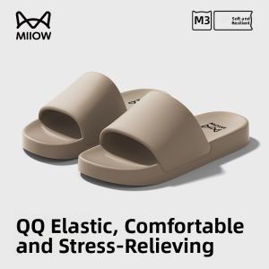 miiow | MiiOW Cat Woman Slippers Indoor Home Soft Bottom Slip-On Shoes Mens Womens Casual Summer Flip Flops Anti-Slip Four Seasons