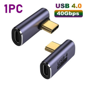 Bộ Chuyển Đổi USB C Tốc Độ Cao 40Gbps Hình Chữ U Đầu Nối OTG Đực Sang Cái Sạc 100W 8K 60Hz Cho MacBook USB 4.0 PD