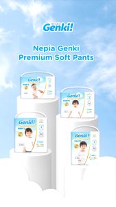 Nepia Genki Pants M58 L44 XL38 XXL26 Jumbo Popok Celana Bayi Premium Soft