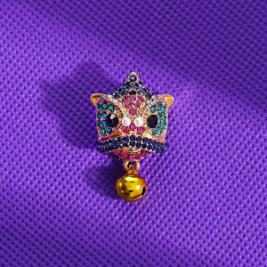 Lion Dance Bell Brooch Pin: A Stylish & Versatile New Year Gift