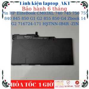 Pin HP EliteBook 740 745 750 755 840 845 850 G1 G2 855 850 G4 Zbook 14 G2 716724-171 HSTNN-IB4R CM03XL-ZIN