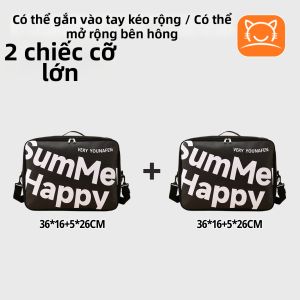 LEYUEMAO | Túi Du Lịch Thời Trang Dung Lượng Lớn Siêu Nhẹ có Khe Suitcase
