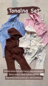 [BlissKids.id] Tonalna Set - Setelan Lengan Panjang Anak Perempuan