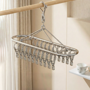 youqin | Multi-Clip Stainless Steel Sock Drying Rack