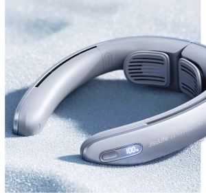 Quạt Đeo Cổ JisuLife Pro1 Nhẹ Di Động Sạc USB Có Màn Hình LED 100 Tốc Độ Pin 5000mAh Dùng Cho Ngoài Trời