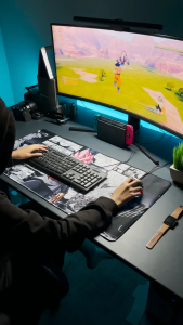 TaffGO Gaming Mouse Pad Dragon Ball Manga Panel 800x400x2mm - WXDBZ - Gray