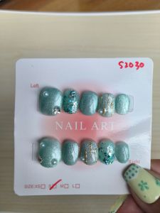10 PCS PRESS ON NAILS. HANDMADE NAILS SIZE S