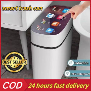Rabbite Lautomatic Trash Can Household Garbage Bin Waste Bin Narrow Seam Waterproof Electronic Smart Sensor