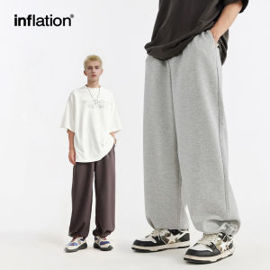 INFLATION brand men youth cool wide leg sanitary pants 2025 summer trendy brand new loose casual wide leg two piece sanitary pants