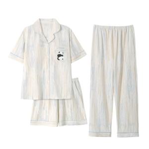 MiiOW | Bust Padded Wearable Cotton Sleepwear Set for Women Summer