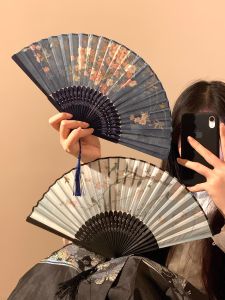 Quạt Gấp Phong Cách Trung Hoa Cổ Điển Quạt Múa Dân Tộc Hanfu Quạt Tre Cầm Tay Quạt Nữ Tính Quạt Phong Cách Truyền Thống Trung Hoa