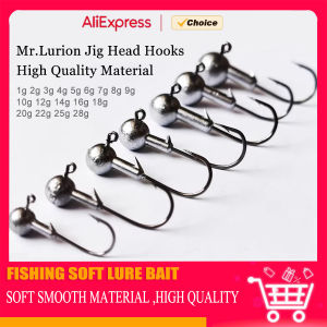 Lurestiker 1g 2g 3g -28g All Kinds of Jig Head Fishhooks for Soft Lure Baits Worm Sharp Carbon Steel Fishing Accessories