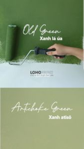 Sơn tường Loho House tone màu xanh non | Lon sơn 1kg - Sơn nước nội thất cao cấp Loho-paint