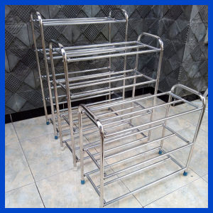 Rak Sepatu Susun 3/4/5 Stainless